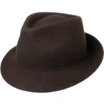 Dunkelbraune Unifarbene Elegante LIPODO Trilbies & Fedora-Hüte aus Filz 58 für Herren Größe L 