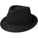 Schwarze Unifarbene Elegante LIPODO Trilbies & Fedora-Hüte aus Filz 60 für Herren Größe XL 