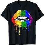 Schwarze Sexy LGBT Gay Pride T-Shirts für Herren Größe S für Festivals 