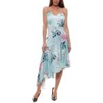 LIPSY Sommerkleid » LONDON Kleid geblümtes Damen Vokuhila-Kleid mit Volantkante Sommer-Kleid Blau«, blau