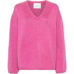 Reduzierte Pinke Lisa Yang V-Ausschnitt Kaschmir-Pullover aus Wolle für Damen Größe S 