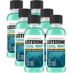 Listerine Cool Mint Mundspülungen & Mundwasser 95 ml mit Menthol 6-teilig 