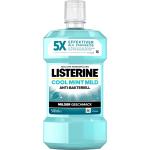 Listerine Cool Mint Mundspülungen & Mundwasser 500 ml mit Menthol bei Zahnfleischentzündung 