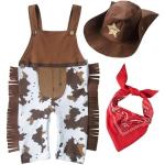 Bunte Cowboy-Kostüme aus Baumwolle für Kinder Größe 80 