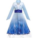 Hellblaue Die Eiskönigin Elsa Prinzessin-Kostüme für Kinder Größe 122 
