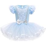 Lito Angels Prinzessin Cinderella Aschenputtel Ballettkleid Ballerina Kostüm für Kinder Mädchen, Ballett Kleid Tutu Tanzkleid, Größe 7-8 Jahre, Blau