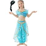 Goldene Aladdin Prinzessin-Kostüme mit Pailletten für Kinder 
