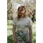 Rosa Emoji Smiley Bio Nachhaltige Print-Shirts aus Baumwolle trocknergeeignet für Damen Größe L 