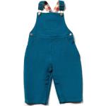 Blaue Little Green Radicals Bio Kinderlatzhosen mit Schnalle aus Cord Größe 92 für den für den Winter 