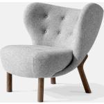 Skandinavische &tradition Lounge Sessel mit Kopenhagen-Motiv aus Nussbaum 