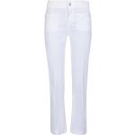 Reduzierte Weiße Liu Jo Bootcut Jeans mit Reißverschluss aus Baumwolle für Damen 