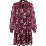 Reduzierte Bordeauxrote Ethno Liu Jo Chiffon-Abendkleider aus Chiffon für Damen Größe XS für den für den Sommer 