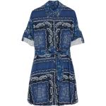 Blaue Motiv Langärmelige Liu Jo Winterkleider aus Baumwolle für Damen Größe M für den für den Winter 