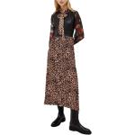 Reduzierte Braune Liu Jo Plisseekleider mit Reißverschluss aus Polyester für Damen Größe L für den für den Frühling 