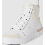 Reduzierte Weiße Liu Jo High Top Sneaker & Sneaker Boots mit Pailletten aus Textil für Damen Größe 41 