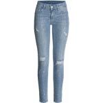 Reduzierte Indigofarbene Liu Jo Jeans 5-Pocket Jeans mit Strass mit Reißverschluss aus Baumwollmischung für Damen 