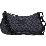 Schwarze Liu Jo Baguette Bodybags mit Reißverschluss aus Polyester mit Kettenhenkel für Damen 