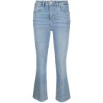 Reduzierte Hellblaue Liu Jo Jeans High Waist Jeans mit Strass aus Denim für Damen 