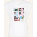 Rosa Liu Jo T-Shirts mit Lissabon-Motiv aus Baumwolle für Damen Größe S 