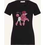 Pinke Liu Jo T-Shirts mit Pailletten aus Jersey für Damen Größe S 
