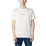 Reduzierte Weiße Unifarbene Kurzärmelige Liu Jo Rundhals-Ausschnitt T-Shirts aus Baumwolle für Herren Größe M für den für den Frühling 