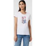 Offwhitefarbene Liu Jo T-Shirts aus Baumwolle für Damen Größe XS 