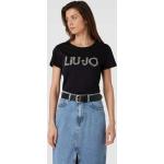 Schwarze Liu Jo T-Shirts für Damen Größe S 