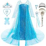Reduzierte Blaue Die Eiskönigin Elsa Prinzessin-Kostüme für Kinder Größe 122 