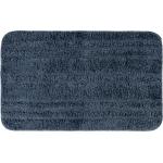 Blaue Nachhaltige Badgarnitur Sets Matte aus Textil maschinenwaschbar 3-teilig 