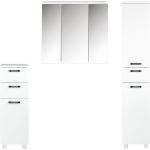 Reduzierte Weiße Moderne Livarno Home Seitenschränke mit Schublade Breite 0-50cm, Höhe 150-200cm, Tiefe 0-50cm 3-teilig 