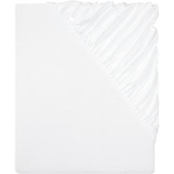 LIVARNO home Bi-Elastic Jersey Spannbettlaken, 180-200 x 200 cm (weiß) - B-Ware sehr gut