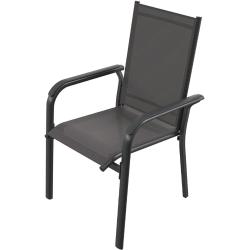 Anthrazitfarbene B-Ware Stühle stapelbar Breite 50-100cm, Höhe 50-100cm, Tiefe 50-100cm 