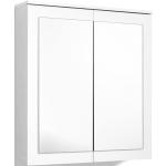 Reduzierte Weiße Nachhaltige Spiegelschränke Breite 50-100cm, Höhe 50-100cm, Tiefe 0-50cm 