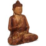 Asiatische 50 cm Buddha Figuren aus Holz 