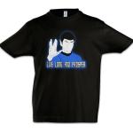 Live Long And Prosper I Kinder Jungen T-Shirt, Größe: 8 Jahre