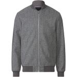 Graue Livergy Stehkragen College-Jacken aus Polyester für Herren Übergrößen 