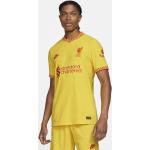 Gelbe Nike Dri-Fit FC Liverpool FC Liverpool Trikots für Herren zum Fußballspielen 2021/22 