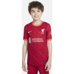 Rote Atmungsaktive Nike FC Liverpool FC Liverpool Trikots für Kinder zum Fußballspielen - Heim 2021/22 