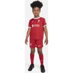 Liverpool FC 2023/24 Home dreiteiliges Nike Dri-FIT-Set für jüngere Kinder - Rot