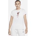 Weiße Nike FC Liverpool T-Shirts für Damen Größe M 