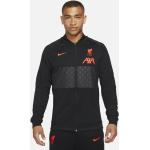 Schwarze Nike FC Liverpool Trackjacken & Track Jackets für Herren zum Fußballspielen 