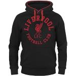 Schwarze FC Liverpool Herrenhoodies & Herrenkapuzenpullover aus Fleece mit Kapuze Größe 3 XL 