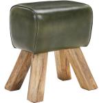 Olivgrüne livetastic Sitzhocker aus Holz Breite 0-50cm, Höhe 0-50cm, Tiefe 0-50cm 