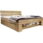 Rustikale Betten aus Massivholz mit Schublade 
