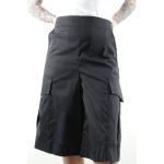 Liviana Conti Damen Bermuda Cargo Shorts 42 schwarz uni leicht mit Baumwolle NEU