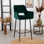 Reduzierte Olivgrüne Moderne Livin24 Barhocker & Barstühle aus Filz mit Armlehne 