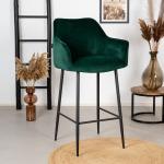Reduzierte Olivgrüne Moderne Livin24 Barhocker & Barstühle aus Filz mit Armlehne 