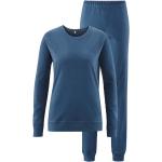Blaue Living Crafts Bio Nachhaltige Damenschlafanzüge & Damenpyjamas Größe L 