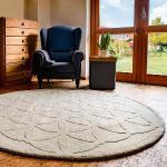 Nachhaltige Runde Design-Teppiche 200 cm aus Wolle 