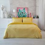 Gelbe Moderne Living Home Nachhaltige Baumwollbettwäsche mit Reißverschluss aus Jersey 155x220 